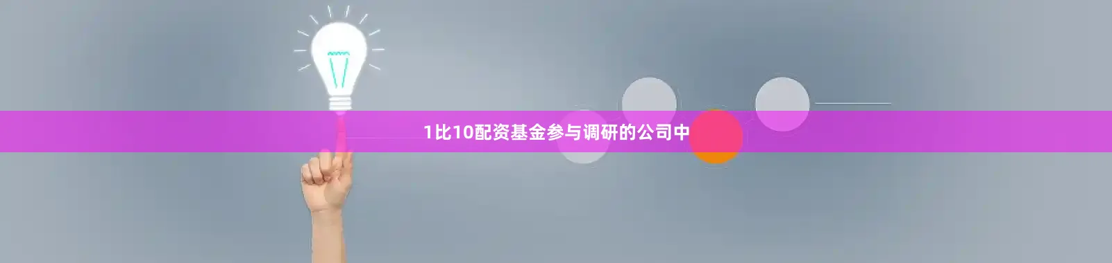 1比10配资基金参与调研的公司中